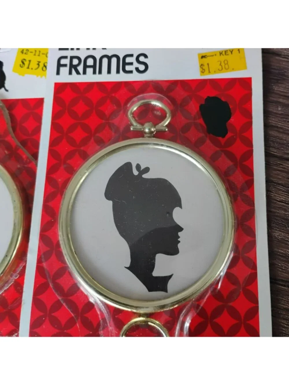 2 Pack Cadillac Link Frames Gold Finish Craft & Photo Display